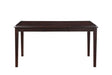 Gia 5 Pc 60" Dining Table & 4 Chairs-Ebony