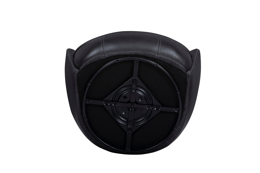 Barolo - 100% Italian Leather Swivel Club Chair (Set of 2)