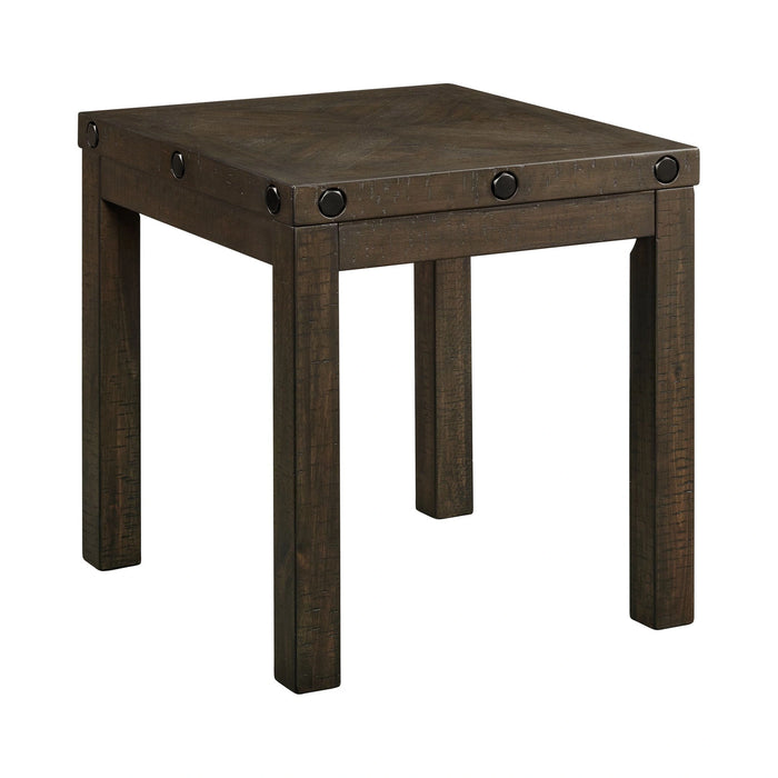 Colorado Occasional End Table w/USB/Power Charcoal