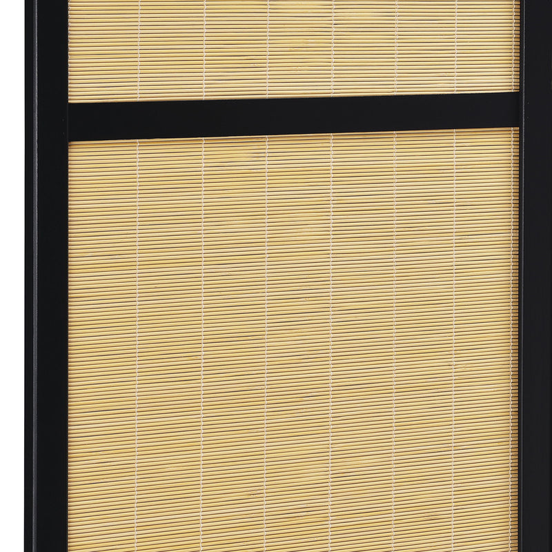 Sensei - 4 Panel Bamboo Room Divider Folding Screen - Natural