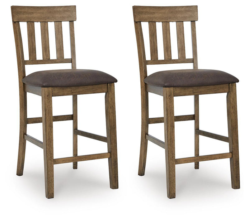 Urbinforte - Upholstered Barstool (Set of 2) - Light Brown