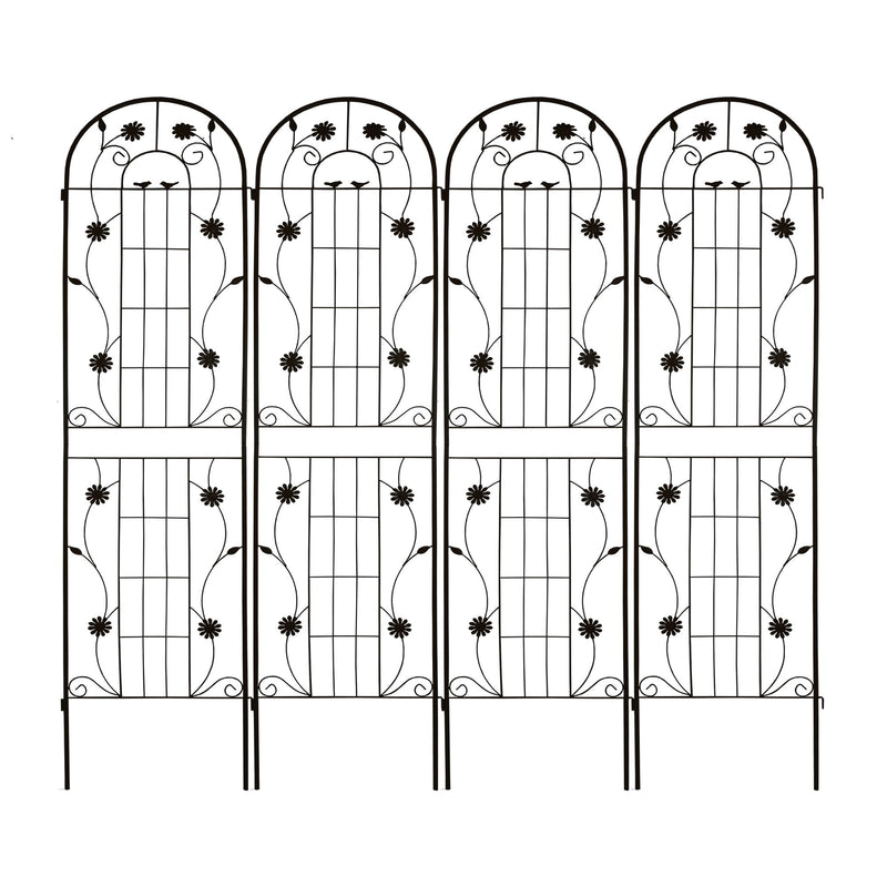 Metal Garden Trellis Rustproof Trellis For Climbing Plant Outdoor Flower Support