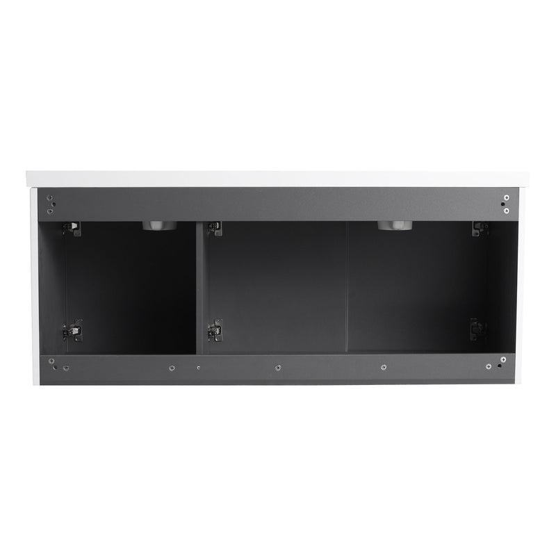 Contemporary Wall Mounted Bathroom Vanity With Soft Close Doors