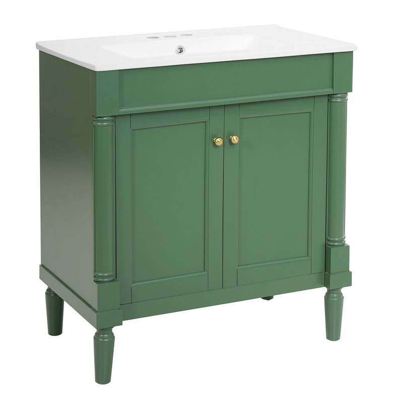 Bathroom Vanity Cabinet With Sink, Soft Close Doors, Storage Cabinet