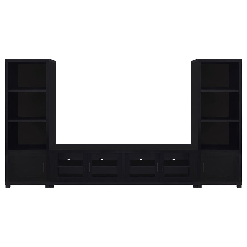 Arnaud - 3 Piece TV Stand Set With Storage - Black