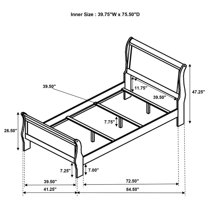 Bedroom Set With Curved Details