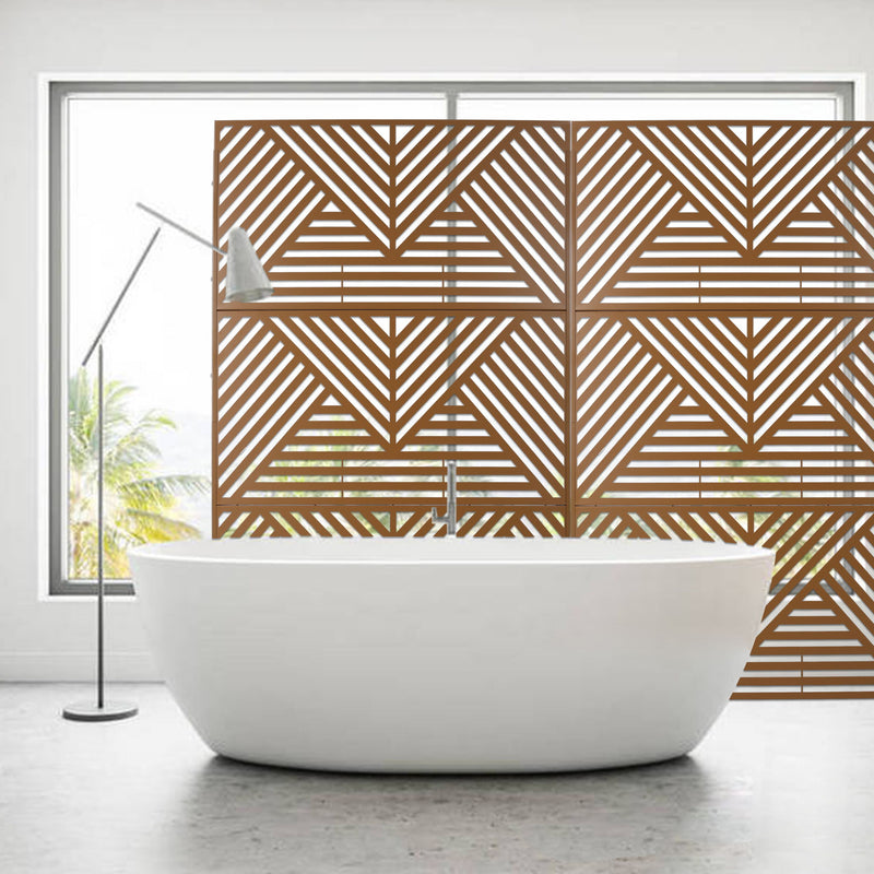 Freestanding Outdoor & Indoor Freestanding Metal Privacy Screen