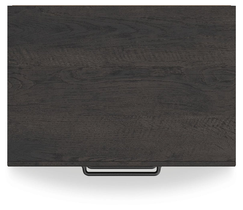 Hollivern - Two Drawer Night Stand - Dark Gray