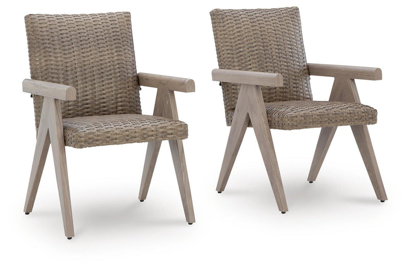 Cliff Trails - Arm Chair (Set of 2) - Beige