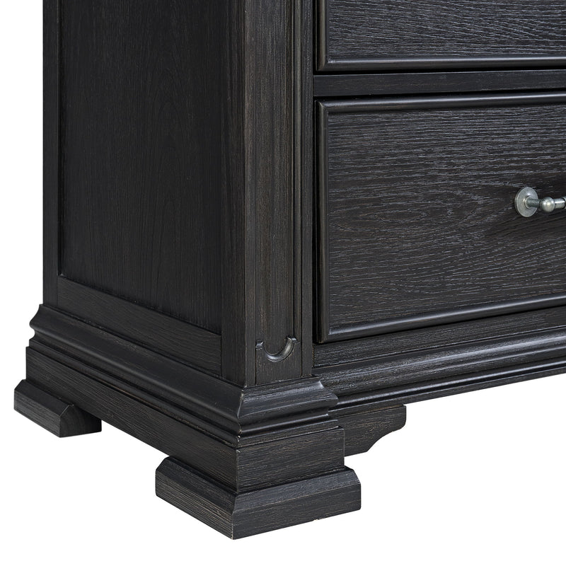 Kings Court - 3-Drawer Nightstand (Sliding Top)