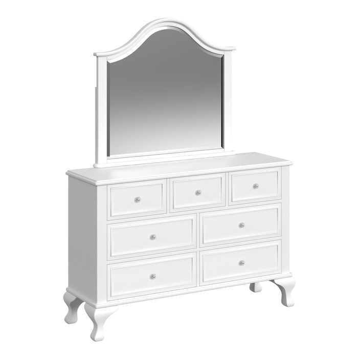 Jesse - 4 Piece Full Panel With Trundle Bedroom Set - White