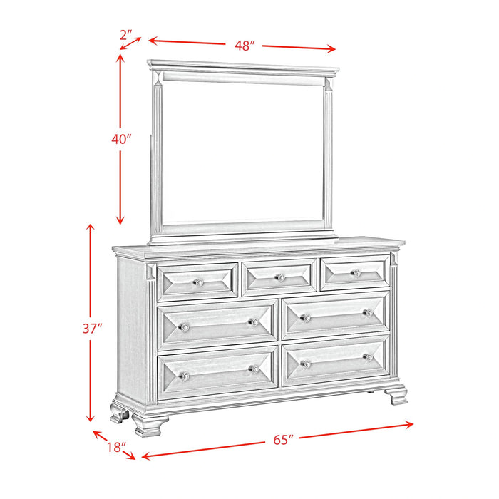 Bridgestone Dresser and Mirror Set