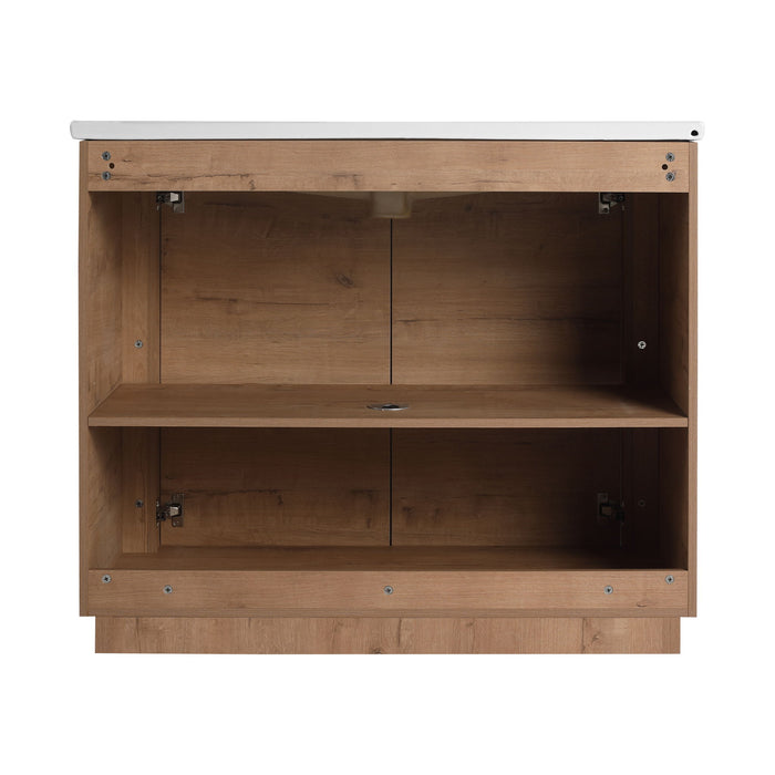 Freestanding Bathroom Vanity With Sink And 2 Soft Close Doors