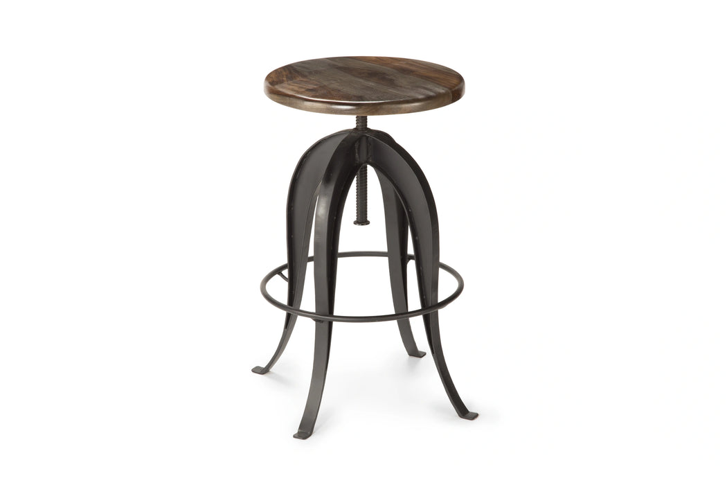 Steve Silver Sparrow Round Setup Stool in Natural Brown (Set of 2)