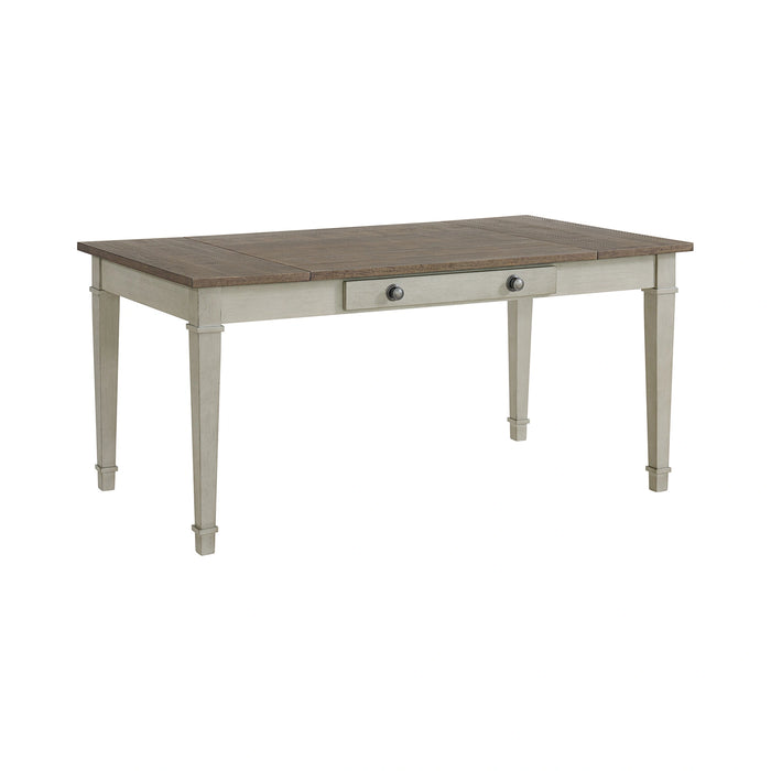 Farmington Dining Set in Medium Brown and Washed Stone