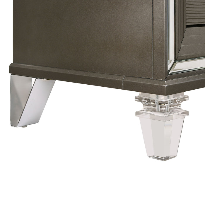 Twenty Nine - 2-Drawer Nightstand With USB - Dark Brown