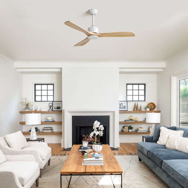 52" All Ceiling Fan With DC Reversible Motor, 3 Blades