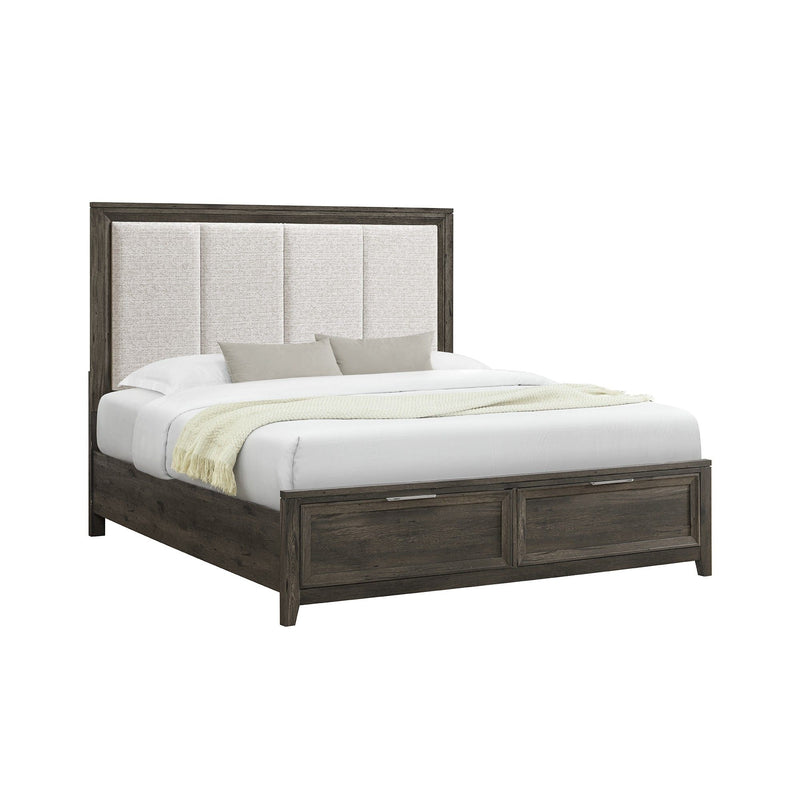 Melissa - 5 Piece Storage Bedroom Set With Padded Headboard