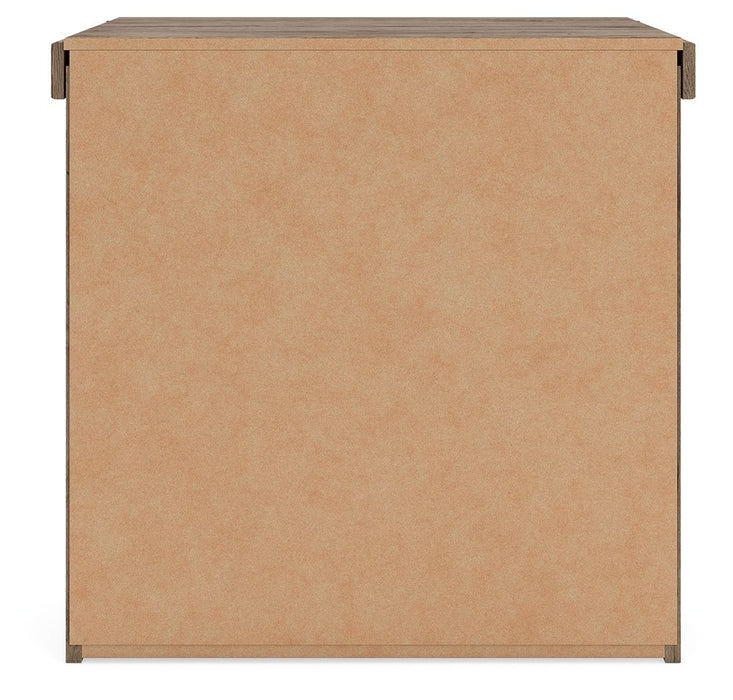 Oliandon - Two Drawer Night Stand - Light Brown
