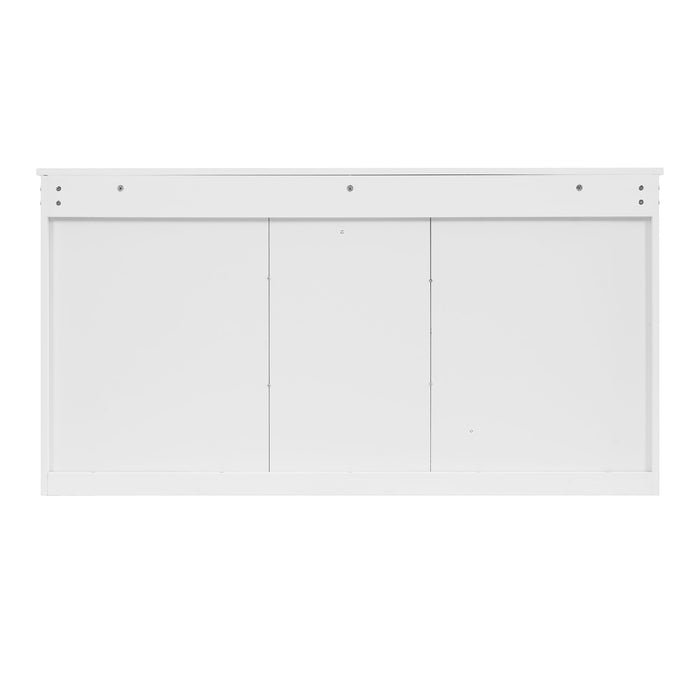 Modern Wall-Mount 2 In 1 Mirror Cabinet With Adjustable Shelves, Soft-Closing Hinges