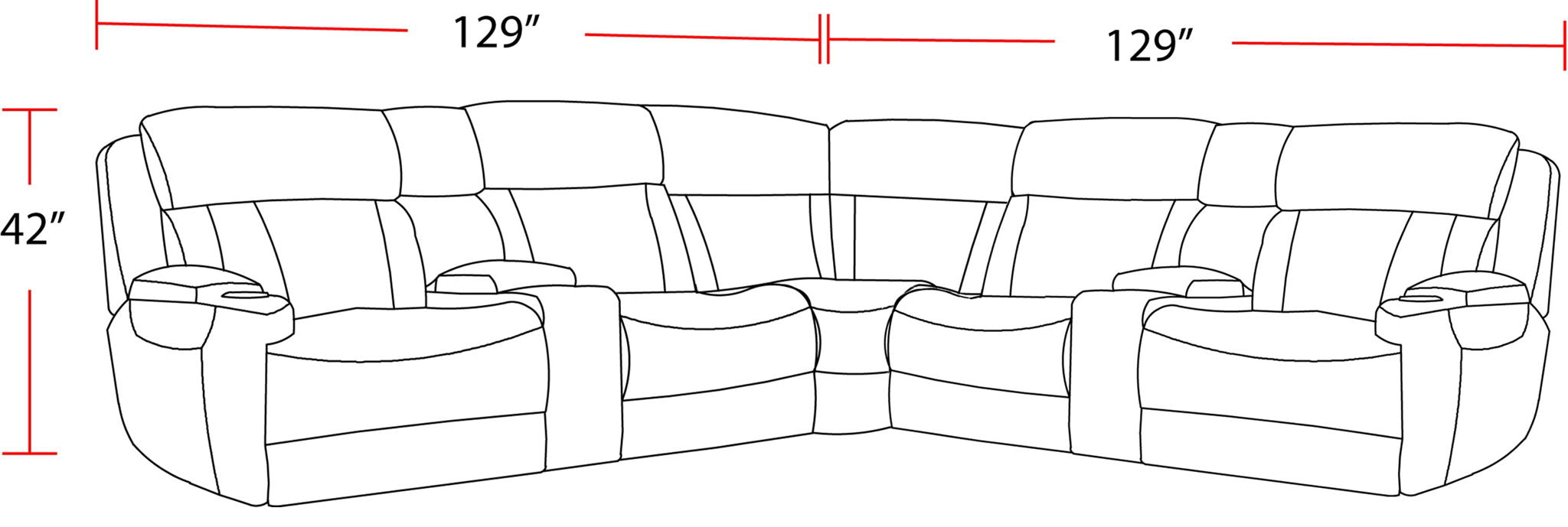 Dalton - Modular Power Reclining Sectional