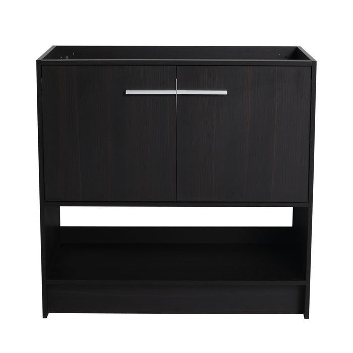 Modern Freestanding Bathroom Vanity With 2 Doors