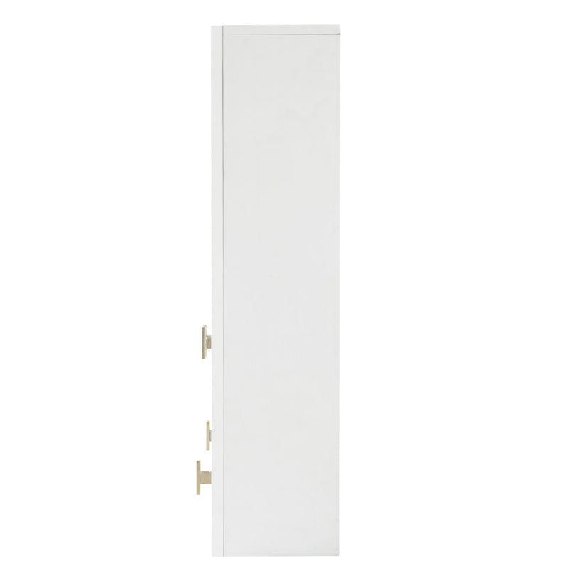 30" Bathroom Cabinet With 5 Adjustable Shelves, Wall Mounted Medicine Cabinet - White