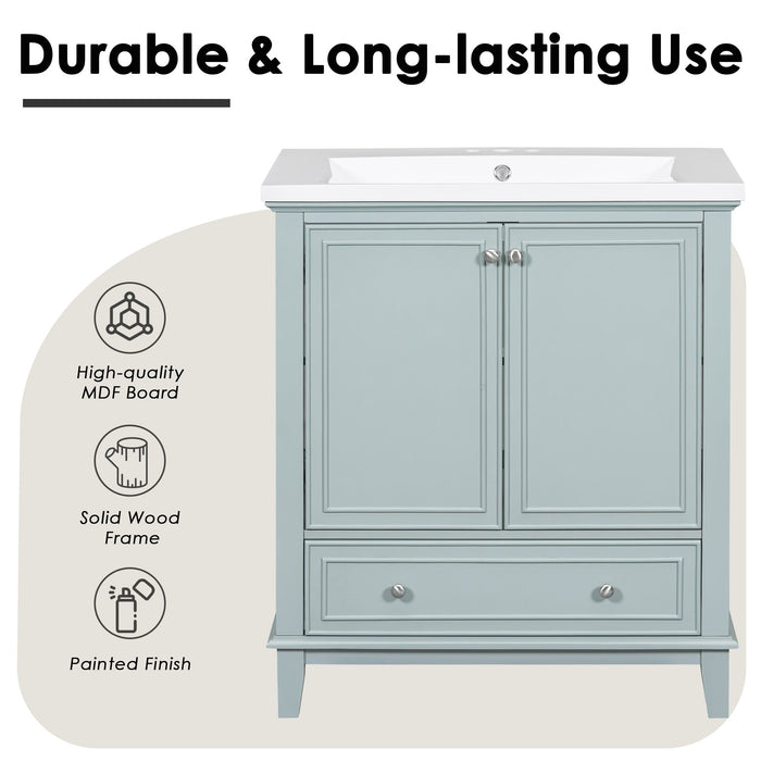Modern Bathroom Vanity Base Only With Doors And Drawer
