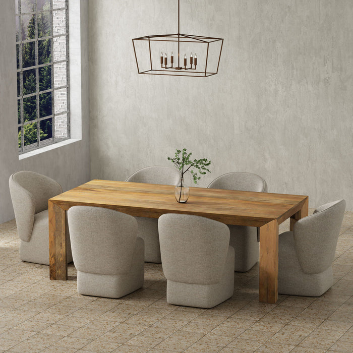 Crossings - Downtown Rectangular Dining Table - Amber