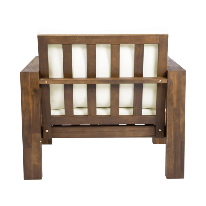 Stylish Outdoor Chair Set With Cushions For Garden (Set of 2)