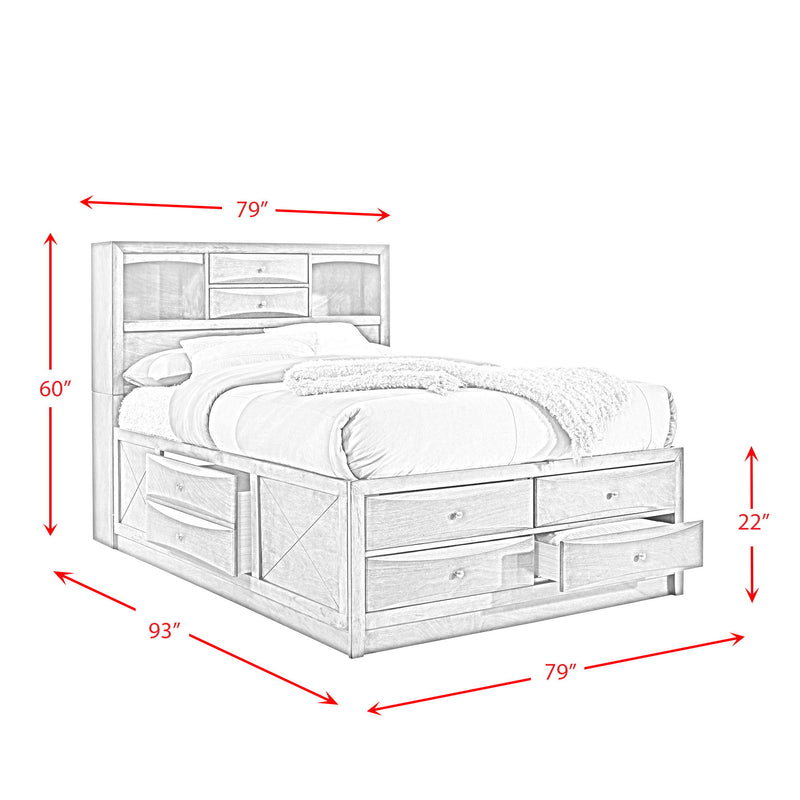 Emily - Storage Bed - Weathered Gray