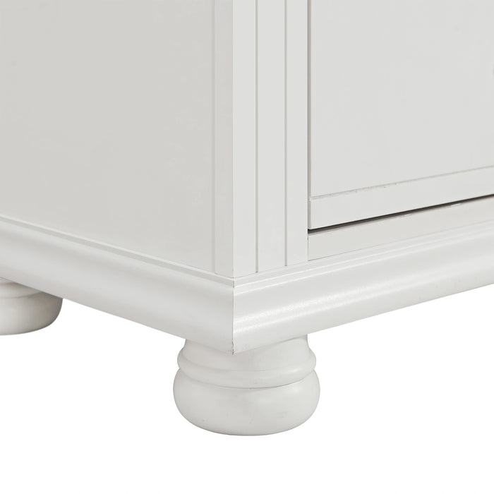 Kona 1-Drawer Nightstand in White