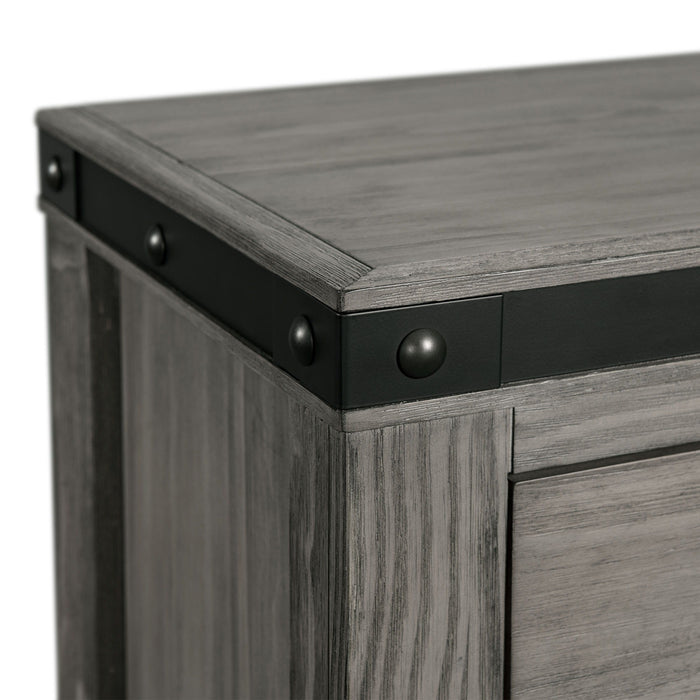 Wade - 5-Drawer Gentlemen Chest - Black Finish