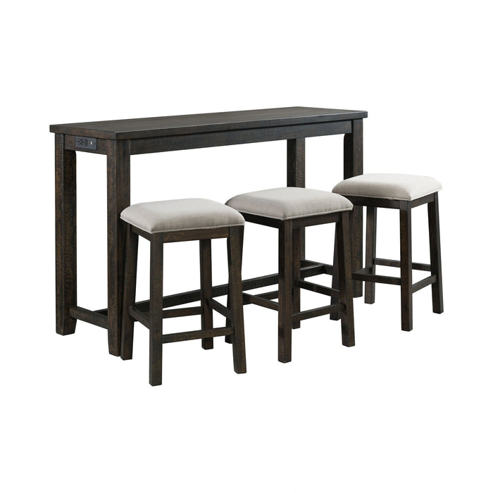 Stone Occasional Bar Table Single Pack (Table + Three Stools)