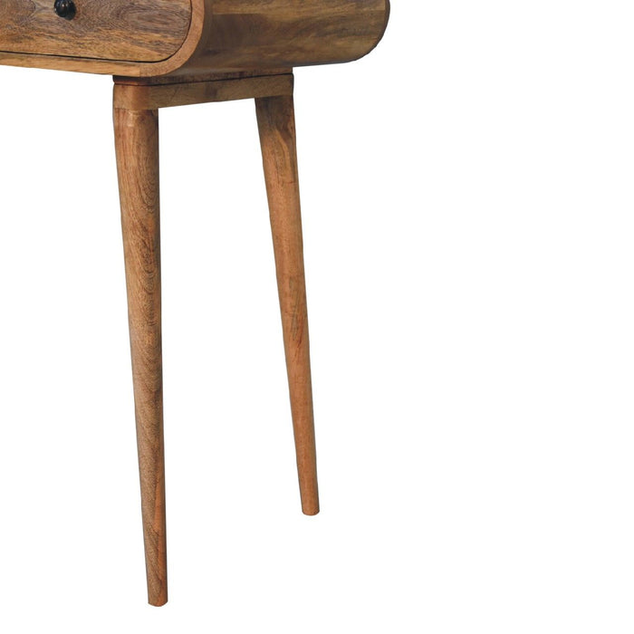 Writing Desk, Curved - Chestnut