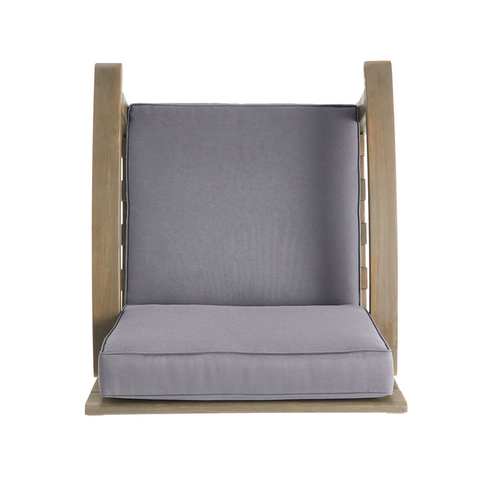 Peyton Club Chair Outdoor Seating Acacia Wood 32.25 X 28.00 X 31.25"