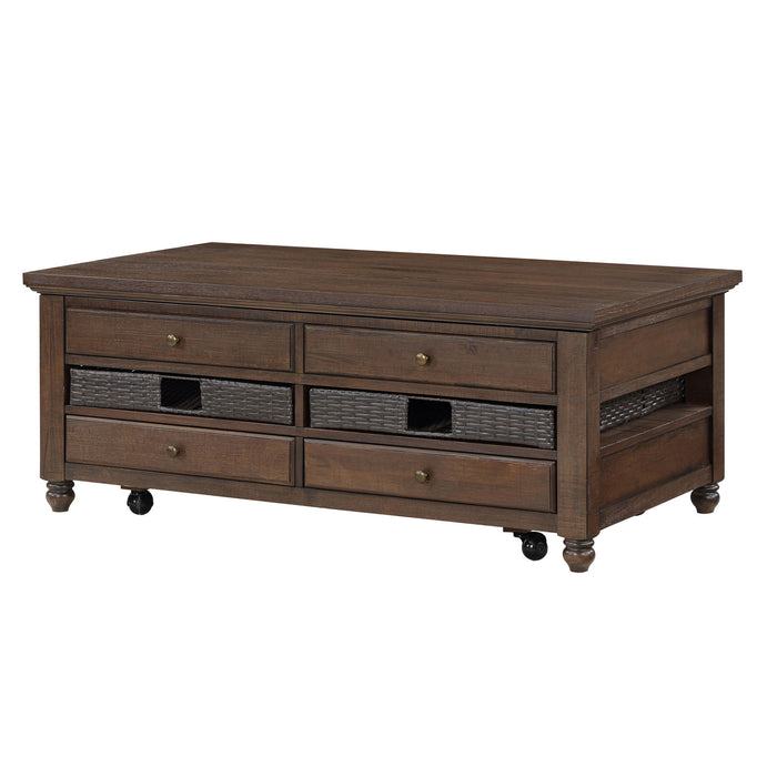 Oliver - 3 Piece Table Set - Brown