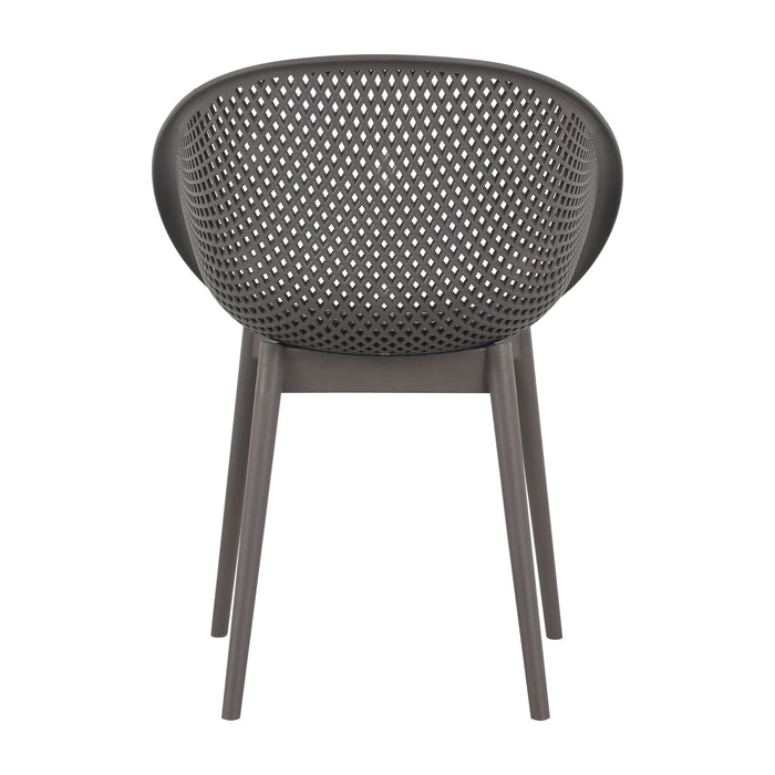 2 Piece Durable Single Chair With Hollow Out Design