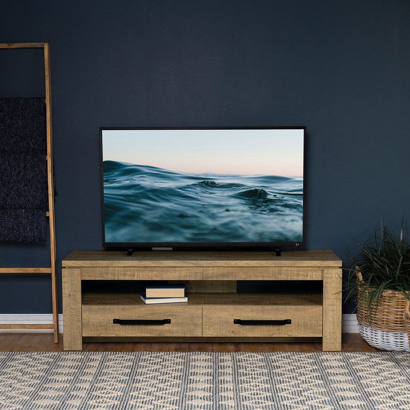 Tesoro - TV Stand With 2 Drawers - Mango Color