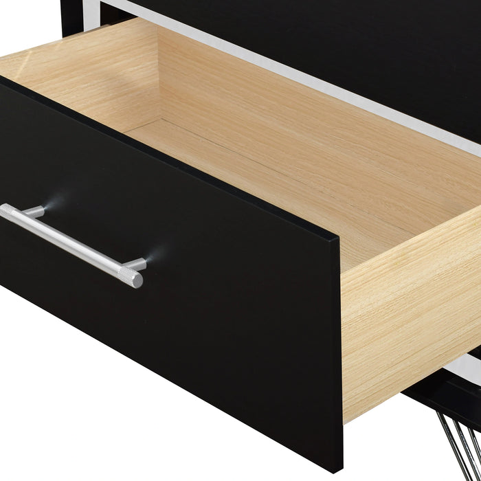 Ava 5 Drawer Chest-Ebony