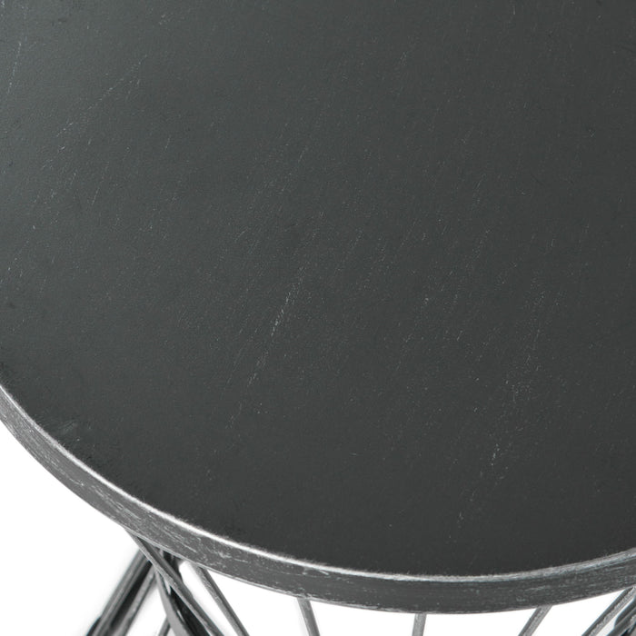 Lassen - Modern Outdoor Side Table With Hourglass Design