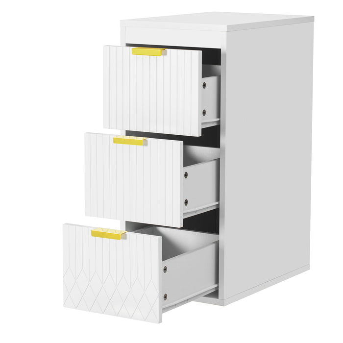 Modern Wall Mounted Floating Cabinet With Drawers For Bathroom