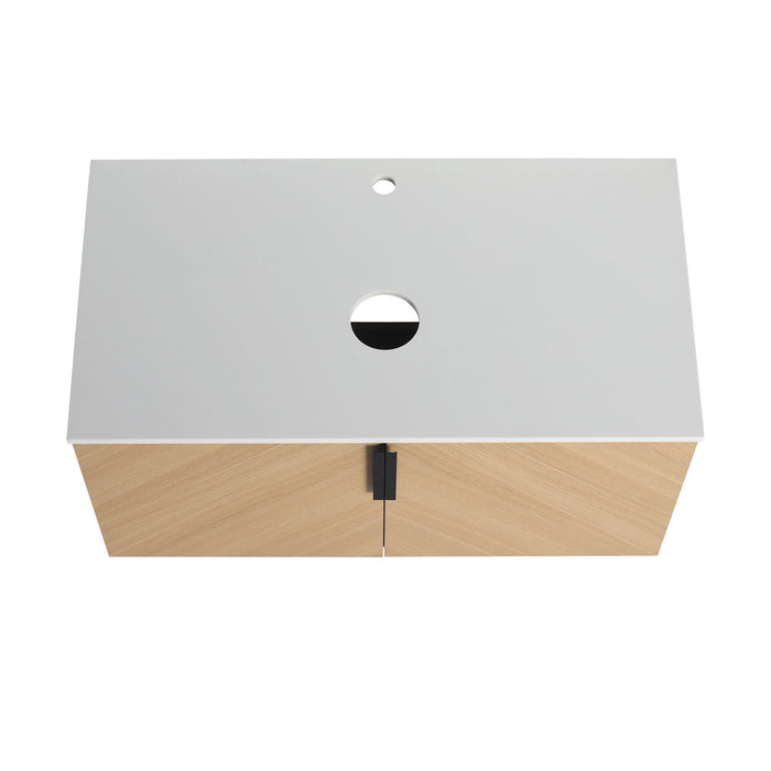 Wall Mounted Bathroom Vanity With Art Sink