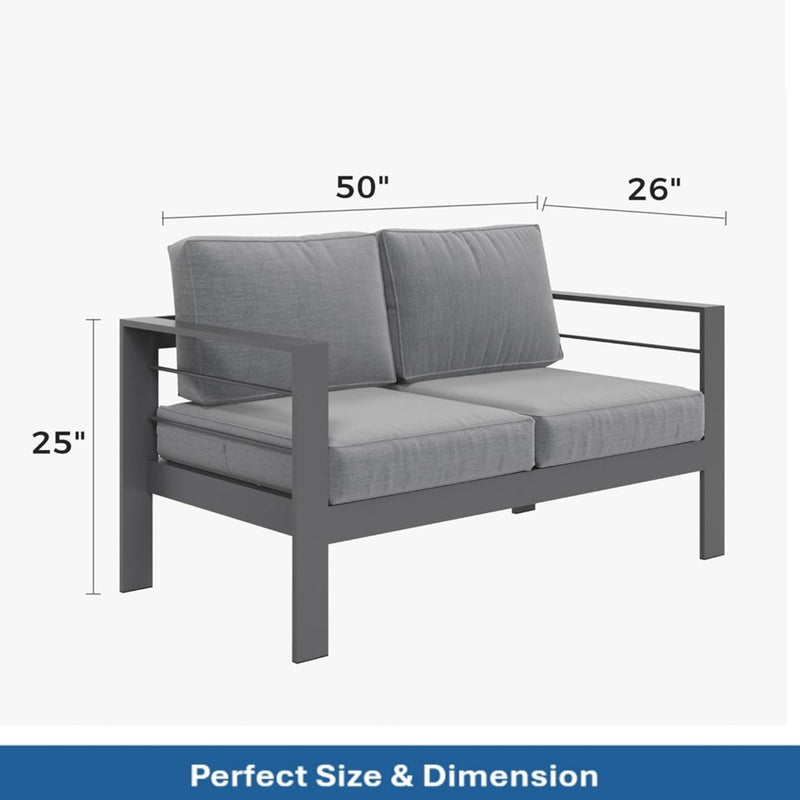 Outdoor Patio Set, All-Weather & Thick Cushions