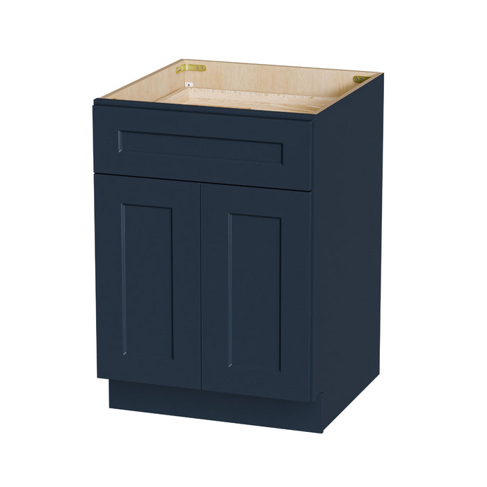 Shaker Base Cabinet With Soft-Close Drawer & Double Doors, Adjustable Shelf