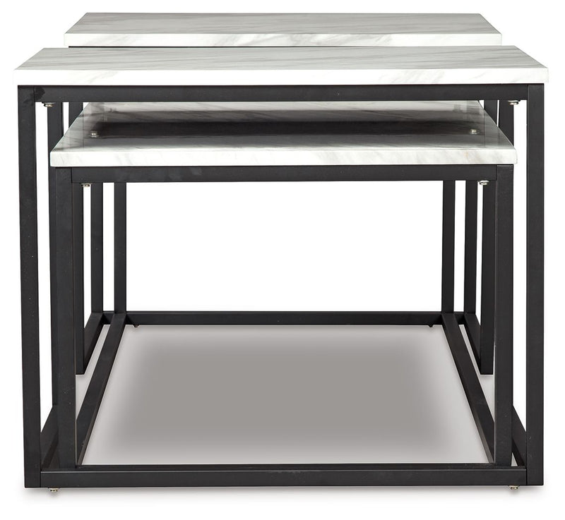 Donnesta - Occasional Table Set (Set of 3) - Gray / Black