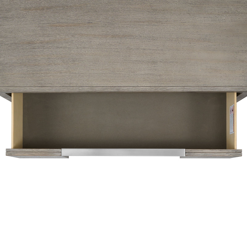 Kelis - 3 Drawer Nightstand With USB - Gray