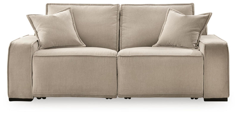 Carceri - 2-Piece Power Reclining Sectional Loveseat - Cashmere