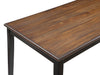 Potomac 60" Rectangle Dining Table & 4 Chairs-Brown/Black