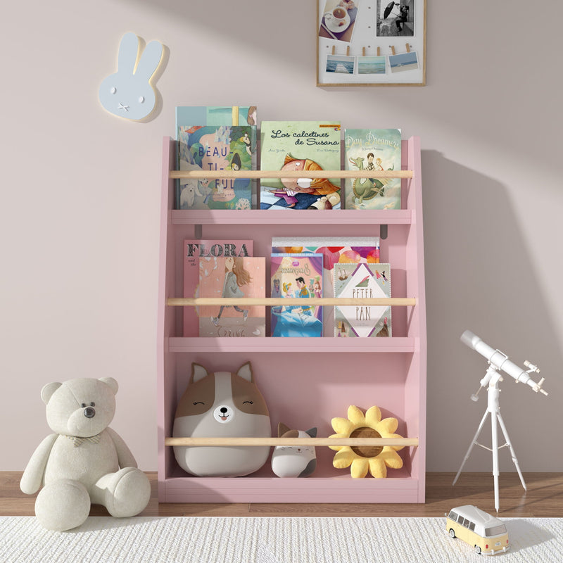 3 Tier Book Shelf, Compact Storage For Bedrooms